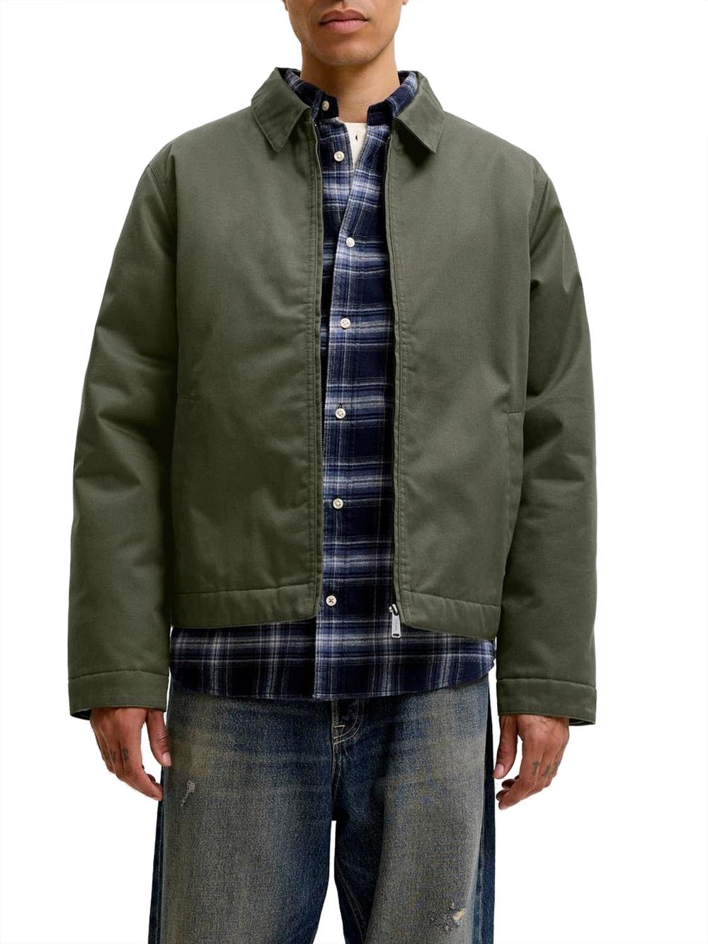 Jack&Jones Giubbotto in Twill Colton Worker Jack & Jones - Verde