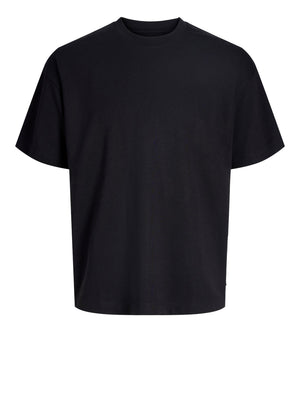JACK&JONES ESSENTIALS T-Shirt Jack&Jones Tinta Unita Nero