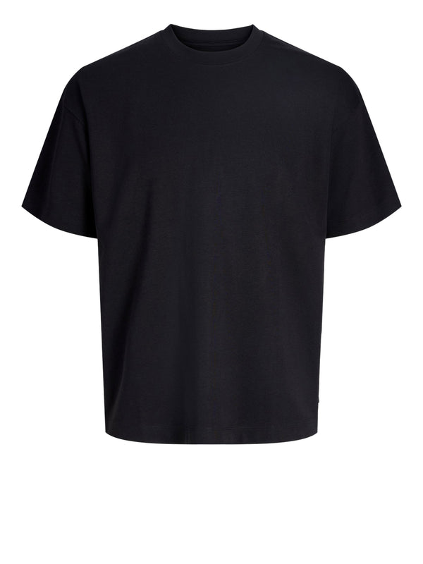 JACK&JONES ESSENTIALS T-Shirt Jack&Jones Tinta Unita Nero