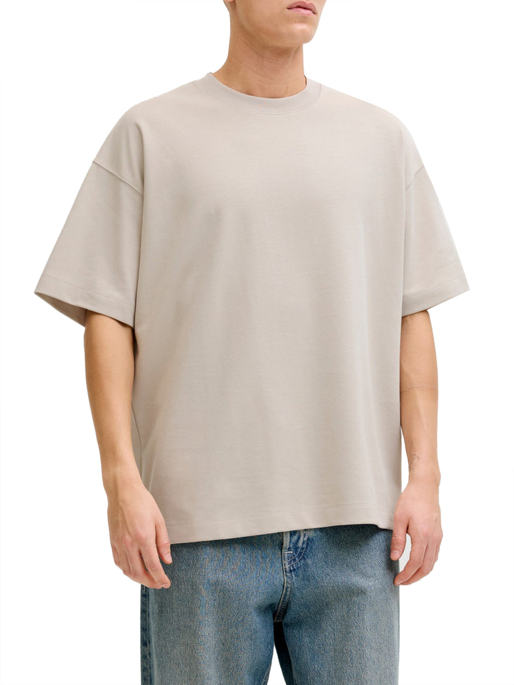 JACK&JONES ESSENTIALS T-Shirt Jack&Jones In Tinta Unita Beige