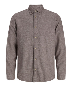 JACK&JONES MAIN 3 Camicia Jack&Jones Jprbluharvey Twill Solid - Marrone