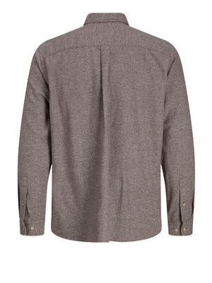 JACK&JONES MAIN 3 Camicia Jack&Jones Jprbluharvey Twill Solid - Marrone