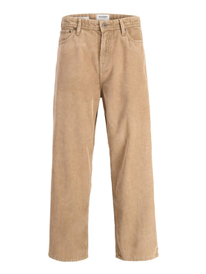 Jack&Jones Pantaloni Jpstalex Original Washed Corduroy - Marrone Chiaro