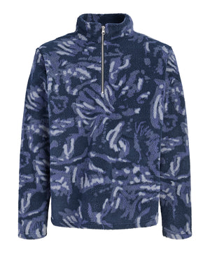 JACK&JONES MAIN 3 Felpa Jack&Jones Jorsalamanco Teddy - Blu