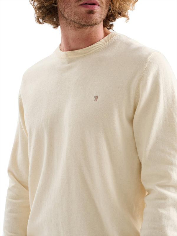 JAGGY Maglia Giro Collo LANZA Jaggy - Panna