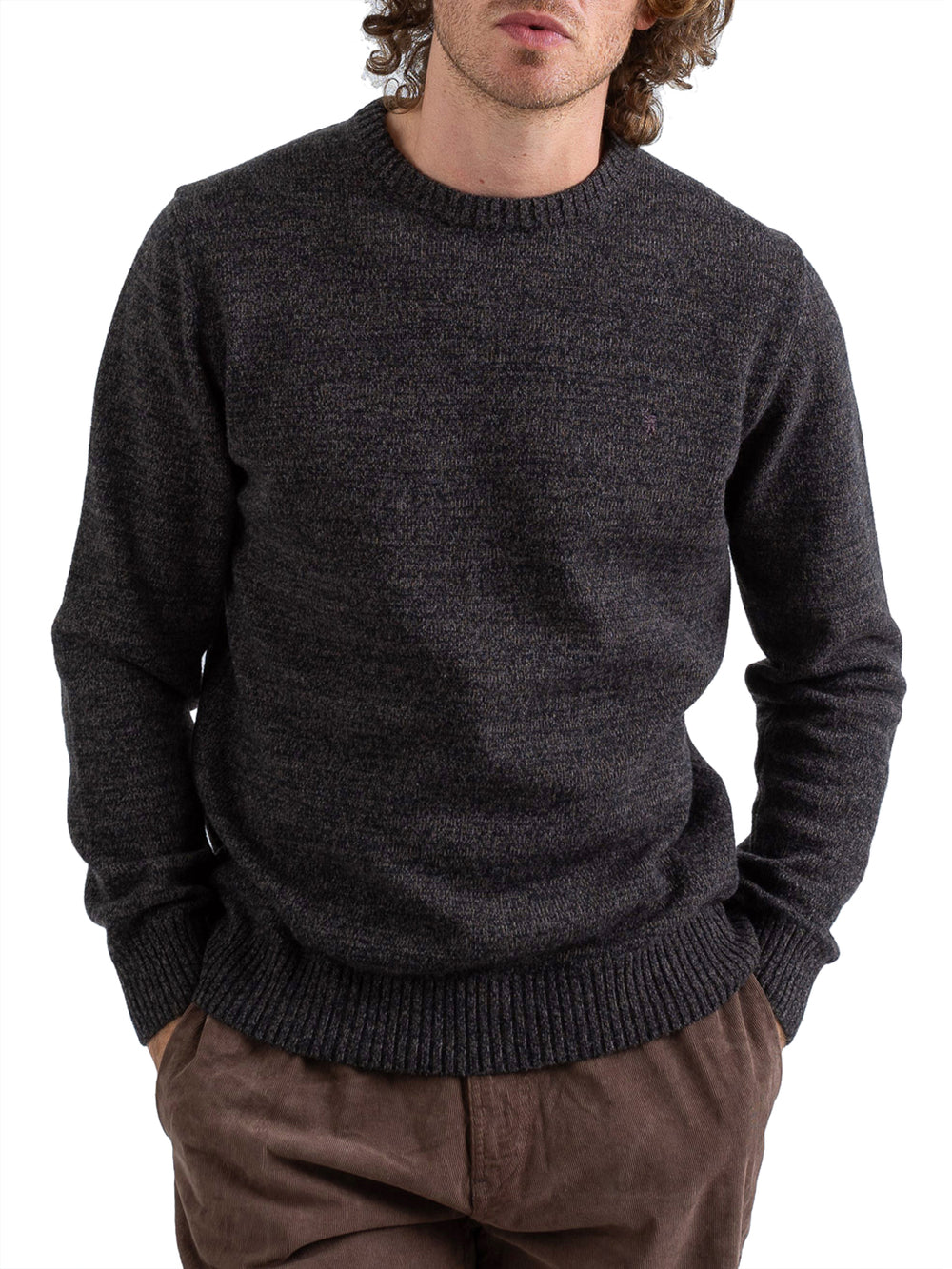 JAGGY Maglia Giro Collo Linus Jaggy - Nero