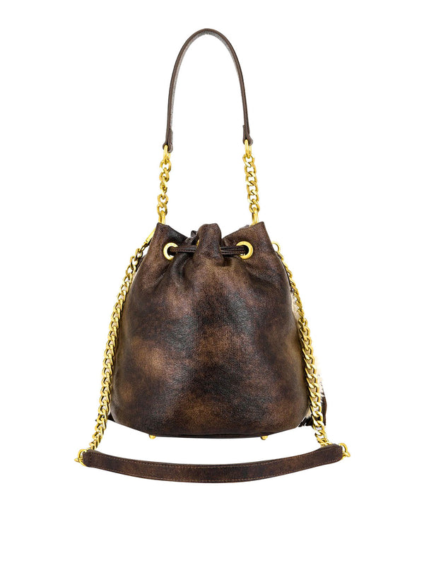 LA CARRIE Borsa Warmtouch Bucket Eco Mutton La Carrie - Marrone