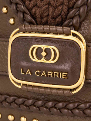 LA CARRIE Borsa Montgomery Bucket Pu Leather+Wool La Carrie - Marrone