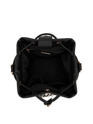 LA CARRIE Borsa Andromeda Bucket Tumbled Pu Leather La Carrie - Ner/Crystal
