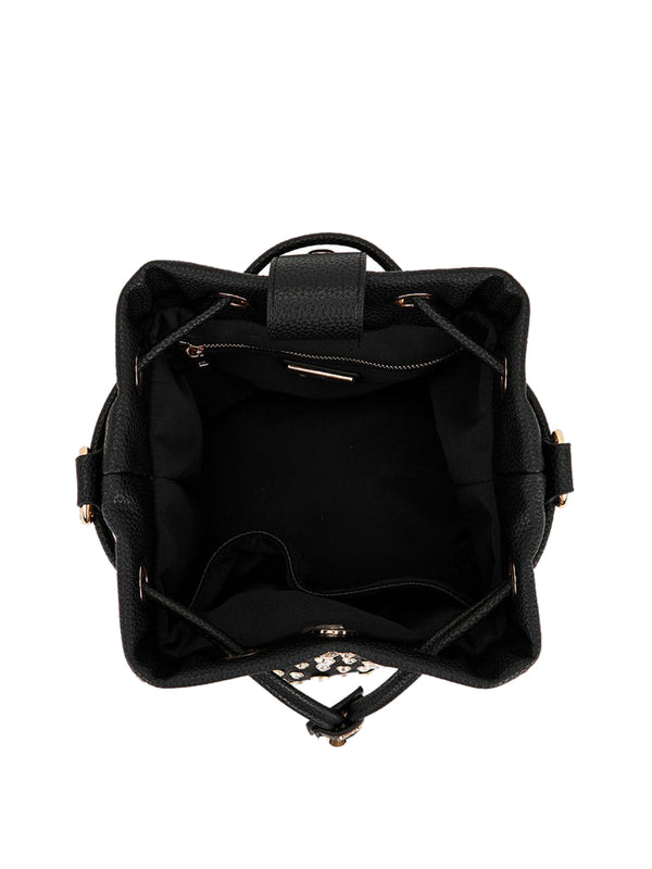 LA CARRIE Borsa Andromeda Bucket Tumbled Pu Leather La Carrie - Ner/Crystal
