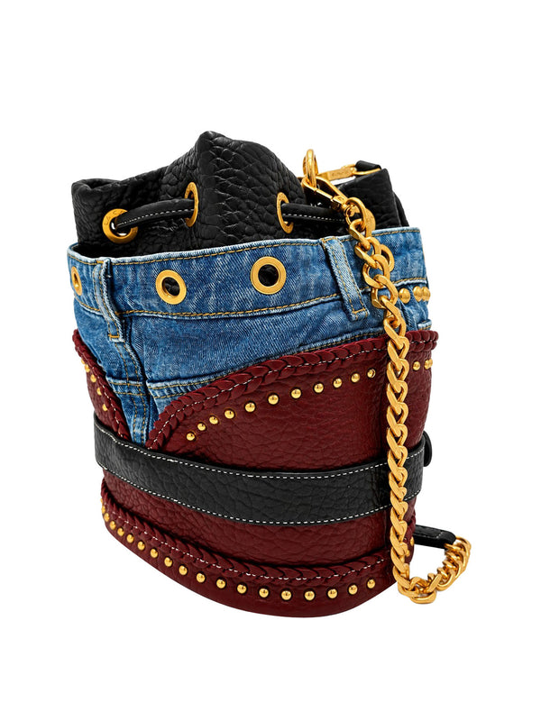 LA CARRIE Borsa Bagghy Bucket Canvas + Eco La Carrie - Cherry