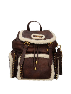 LA CARRIE Zaino Warmtouch Backpack Eco Mutton La Carrie - Marrone