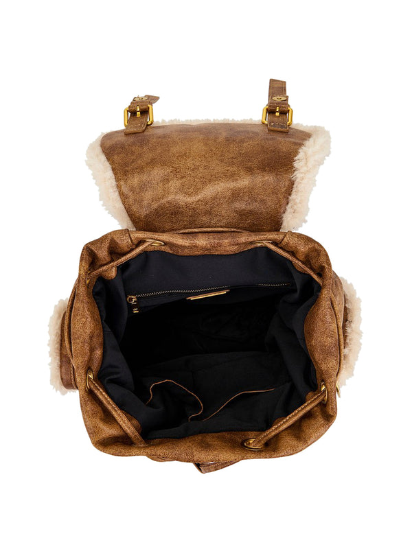 LA CARRIE Zaino Warmtouch Backpack Eco Mutton La Carrie - Cuoio