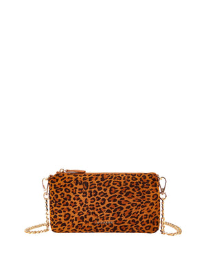 LA CARRIE Portafoglio La Carrie Lio Double Wallet Bag Suede Brown