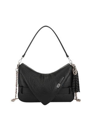 LA CARRIE Borsa Belty Baguette Bull Leather La Carrie - Nero