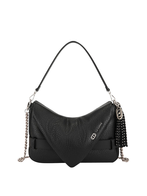 LA CARRIE Borsa Belty Baguette Bull Leather La Carrie - Nero