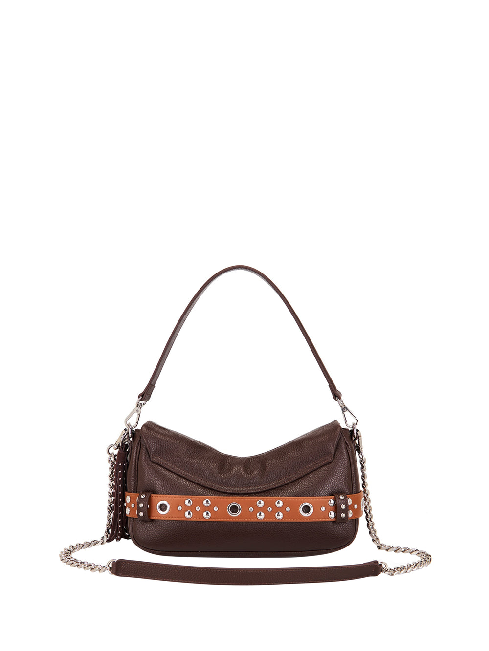 La Carrie Borsa Backdoor Shoulder Bag Tumbled Leather La Carrie - Marrone