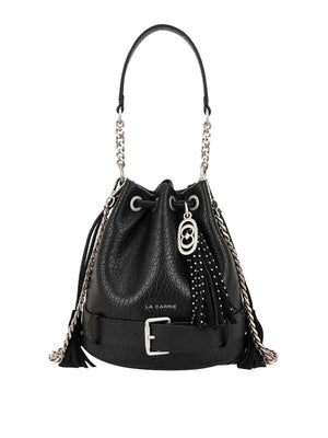 LA CARRIE Borsa Belty Bucket Bull Leather La Carrie - Nero