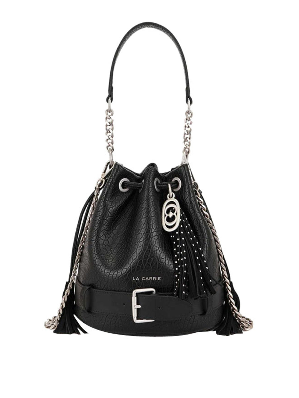 La Carrie Borsa Belty Bucket Bull Leather La Carrie - Nero