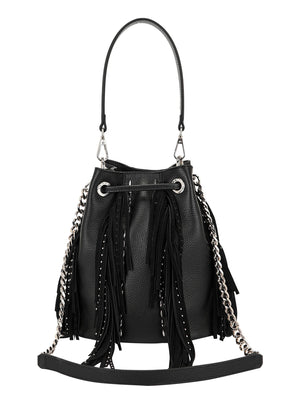 La Carrie Borsa Rock Bucket Tumbled Leather La Carrie - Nero
