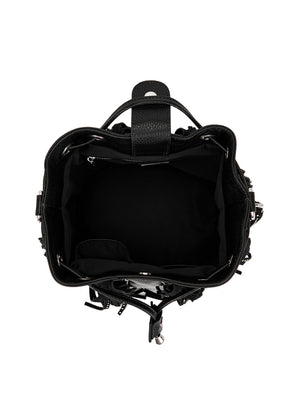 La Carrie Borsa Rock Bucket Tumbled Leather La Carrie - Nero