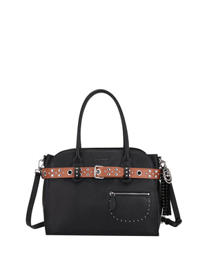 LA CARRIE Borsa Backdoor Shopper Tumbled Leather La Carrie - Nero