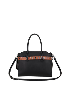 LA CARRIE Borsa Backdoor Shopper Tumbled Leather La Carrie - Nero
