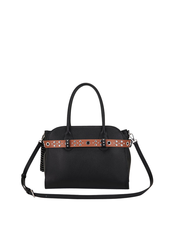 LA CARRIE Borsa Backdoor Shopper Tumbled Leather La Carrie - Nero