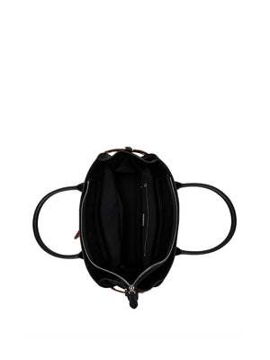 LA CARRIE Borsa Backdoor Shopper Tumbled Leather La Carrie - Nero