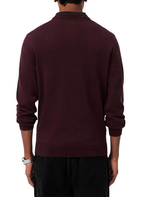 Lacoste Maglione Lacoste Logo Frontale Bordeaux