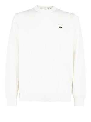 LACOSTE Maglione Lacoste In Tinta Unita Bianco