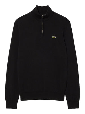 LACOSTE Maglione Lacoste Logo Ricamato Nero