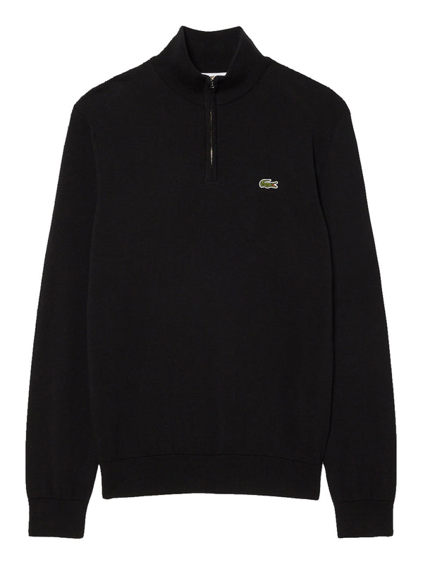 LACOSTE Maglione Lacoste Logo Ricamato Nero