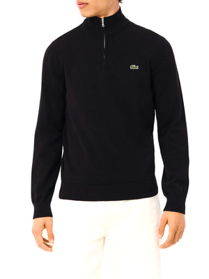 LACOSTE Maglione Lacoste Logo Ricamato Nero