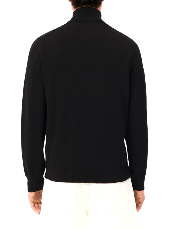 LACOSTE Maglione Lacoste Logo Ricamato Nero