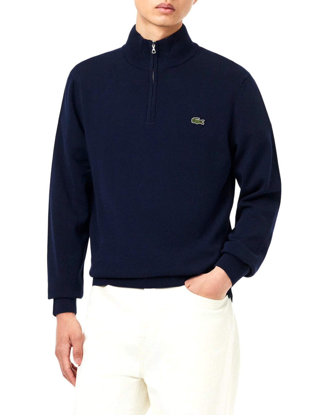 LACOSTE Maglione Lacoste Logo Ricamato Navy