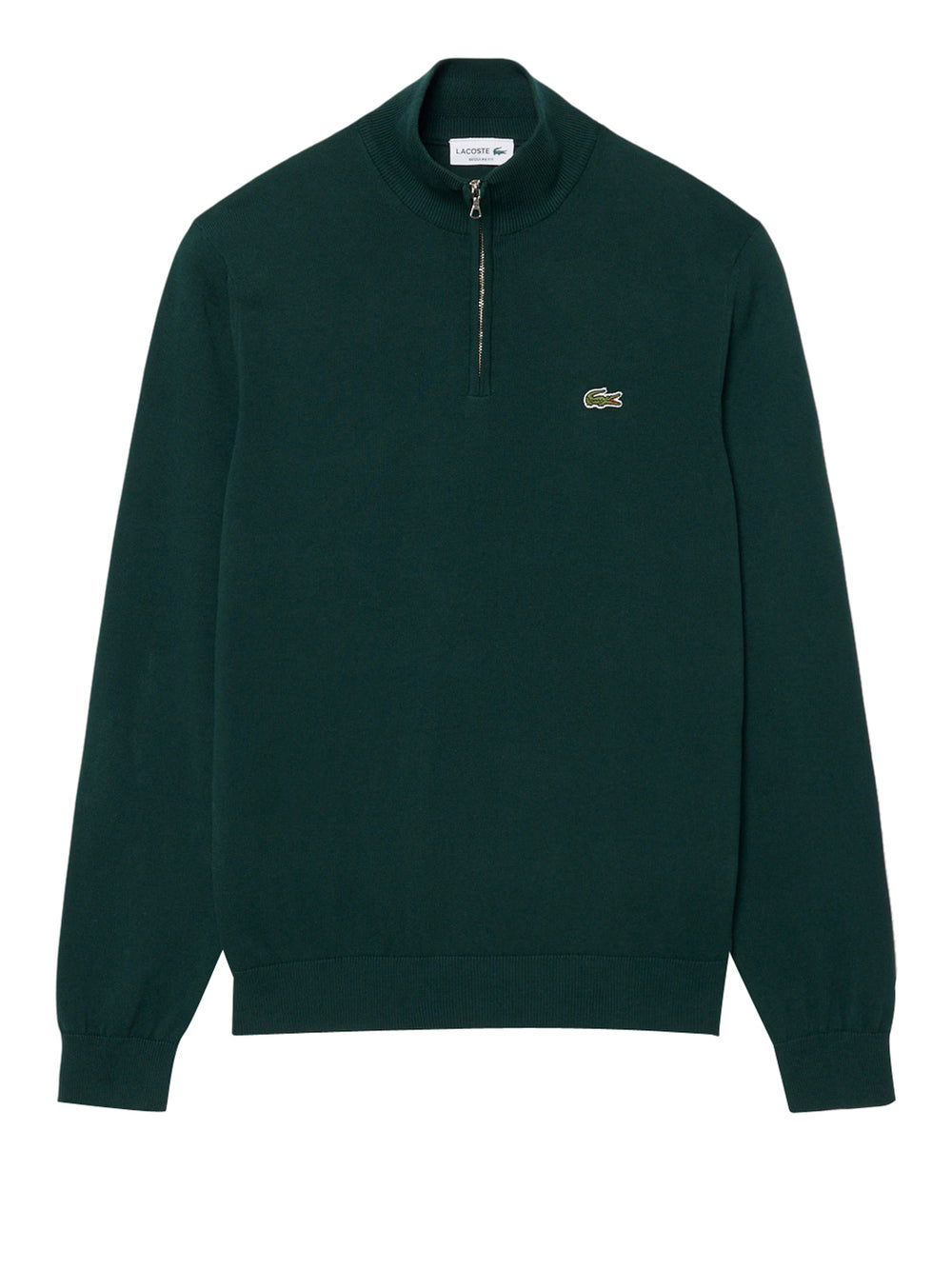 LACOSTE Maglione Lacoste Collo Alto Logo Frontale Verde