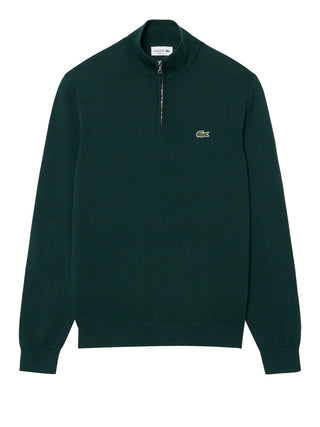 LACOSTE Maglione Lacoste Collo Alto Logo Frontale Verde