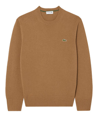 LACOSTE Maglione Lacoste In Tinta Unita Marrone