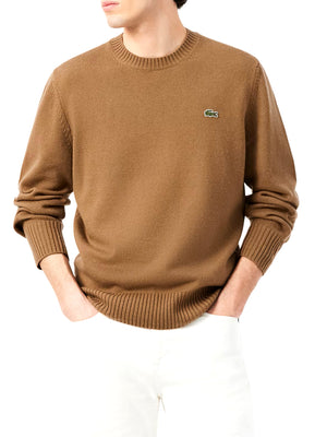 LACOSTE Maglione Lacoste In Tinta Unita Marrone