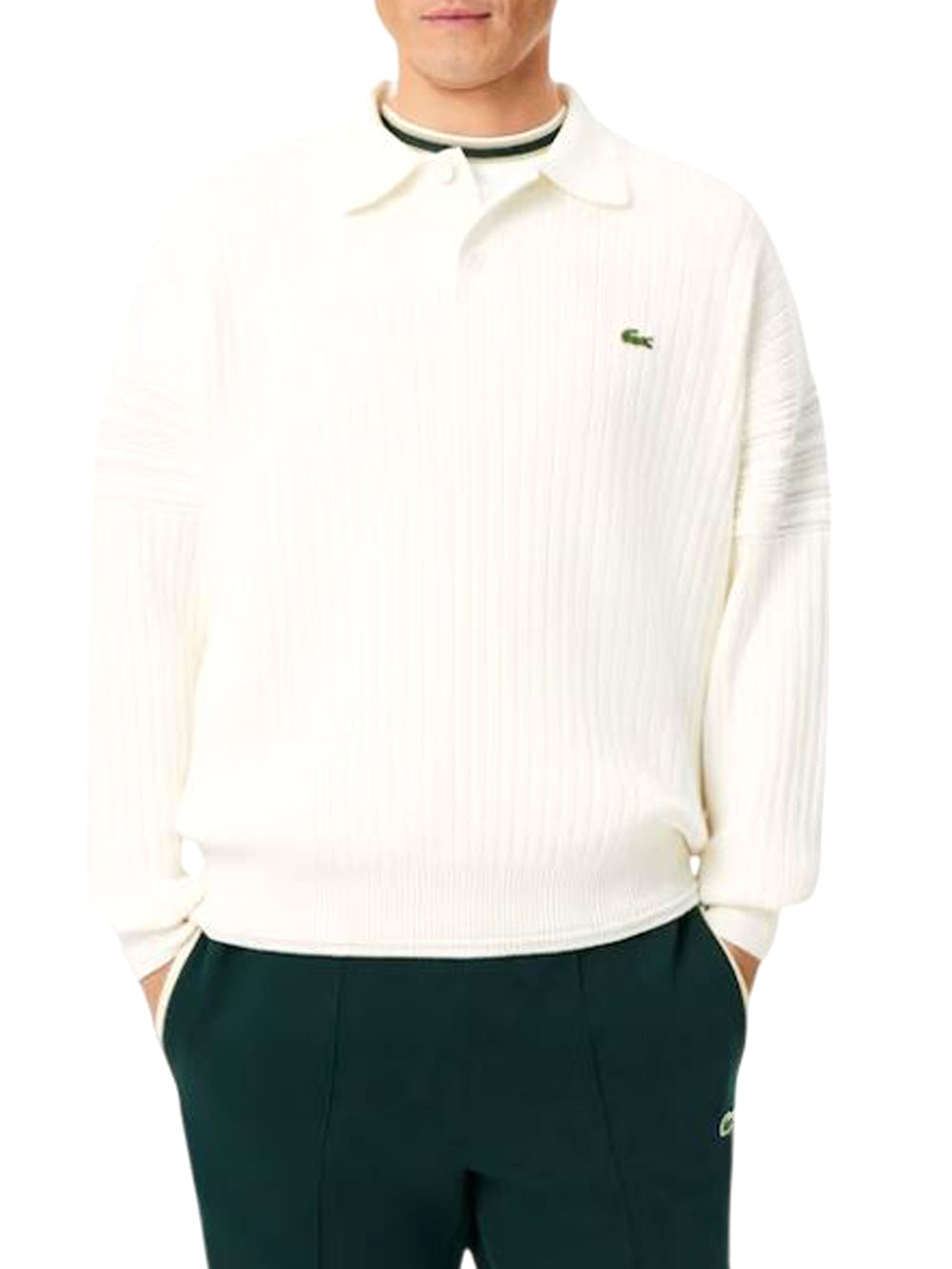 LACOSTE Maglione AH8574 Lacoste - Bianco