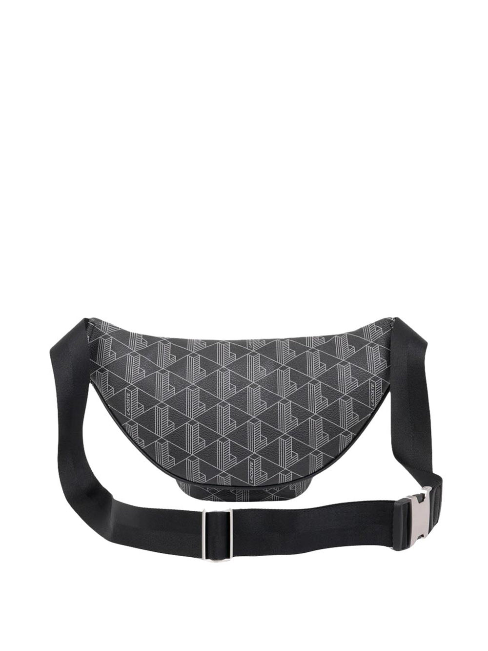 Lacoste Marsupio In Canvas Con Monogramma The Blend Nero