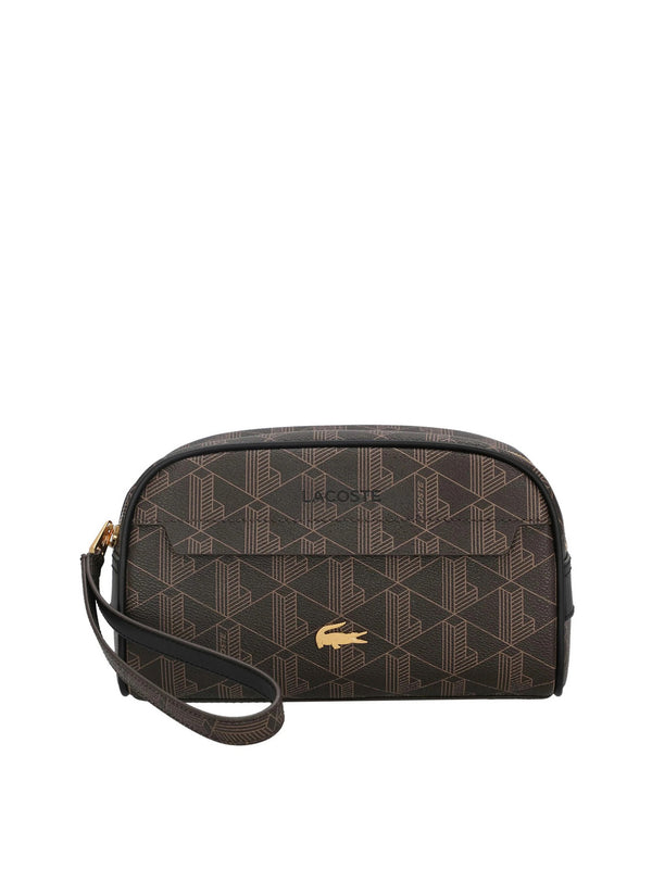 LACOSTE Pochette Lacoste Toilet Kit Marrone