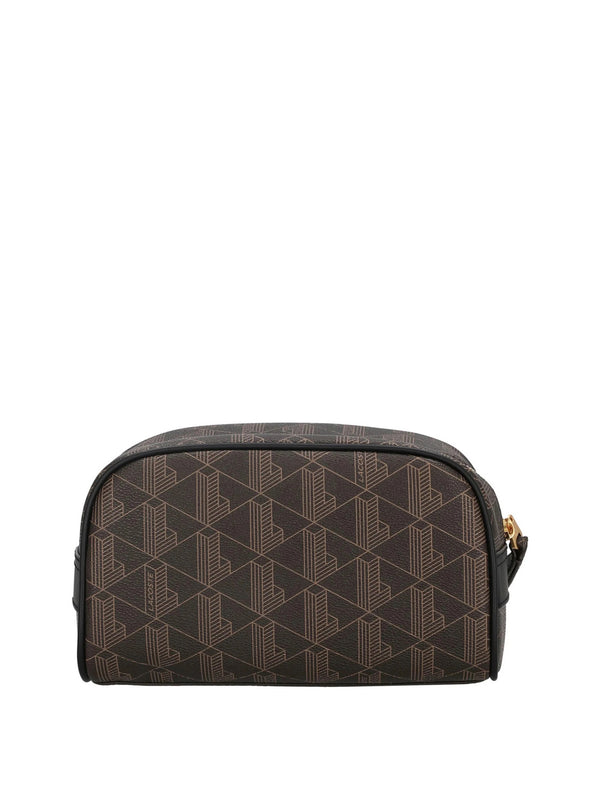 LACOSTE Pochette Lacoste Toilet Kit Marrone