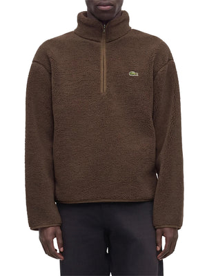 Lacoste Felpa Logo Frontale Lascoste Marrone