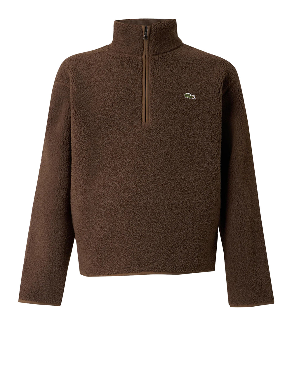 Lacoste Felpa Logo Frontale Lascoste Marrone