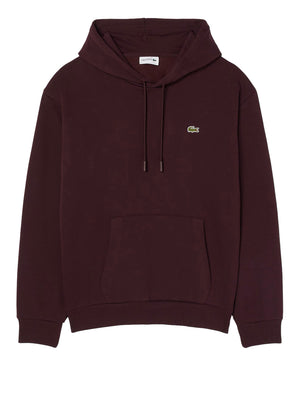 LACOSTE Felpa Lacoste Logo Frontale Bordeaux