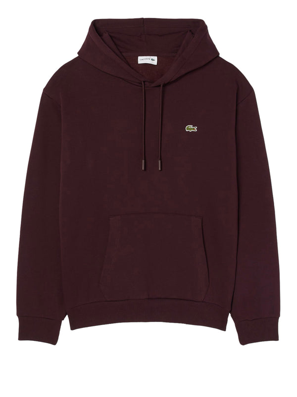 LACOSTE Felpa Lacoste Logo Frontale Bordeaux