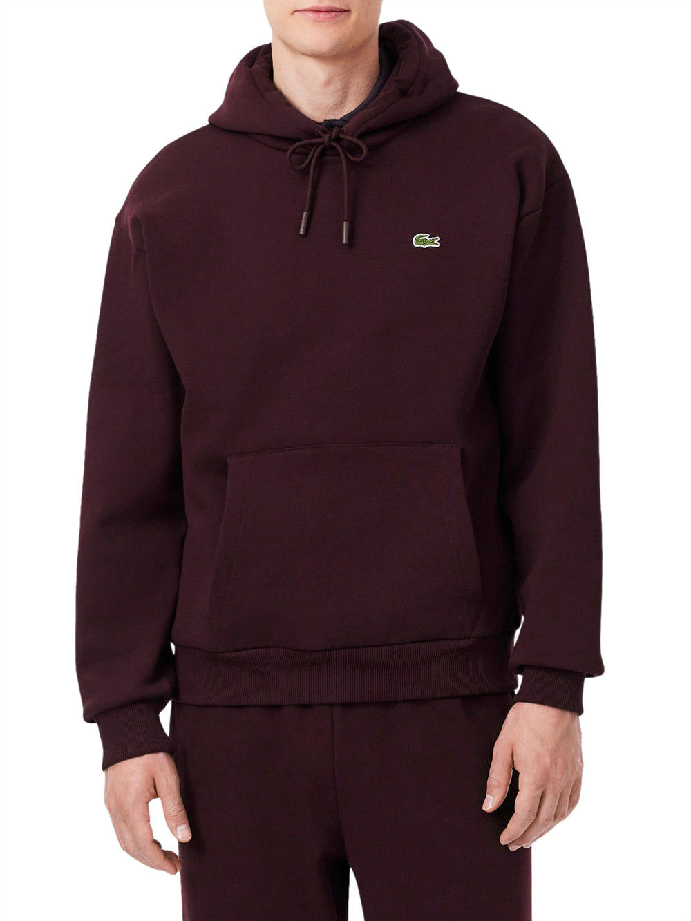 LACOSTE Felpa Lacoste Logo Frontale Bordeaux