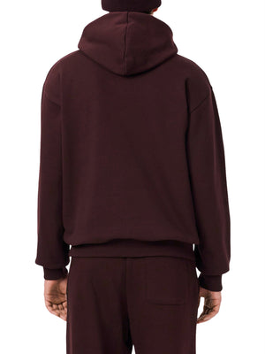 LACOSTE Felpa Lacoste Logo Frontale Bordeaux